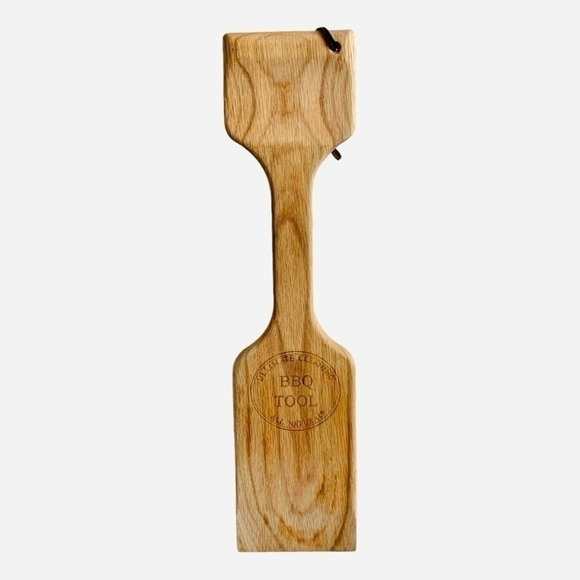 Wood BBQ Scrape Paddle Ultimate Cleaning Grill Scraper Barbecue Cleaning Scrape - Picture 3 of 4